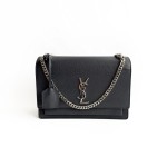 Saint Laurent Monogram Kate Chain Bag in Grained Leather